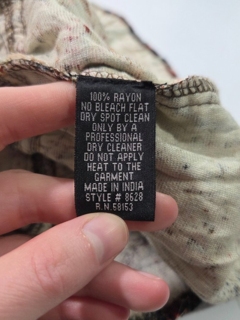 Vtg NWT Velvet Maxi Skirt M Animal Print Paisley Whimsigoth Fairy Grunge Y2K 90s - Picture 7 of 7